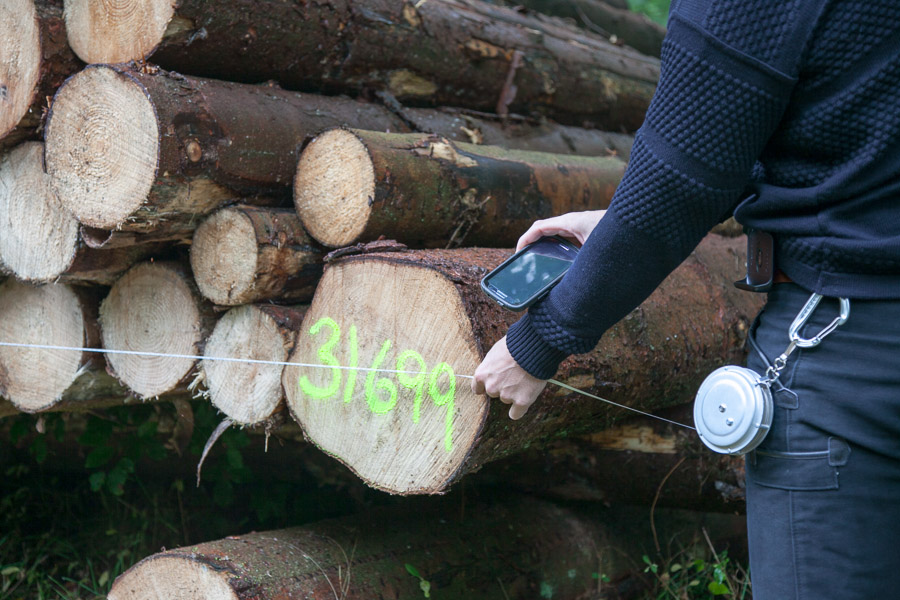 Stak-nummer, længde og dybde indtastes